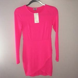 Tobi Hot Pink bodycon dress
